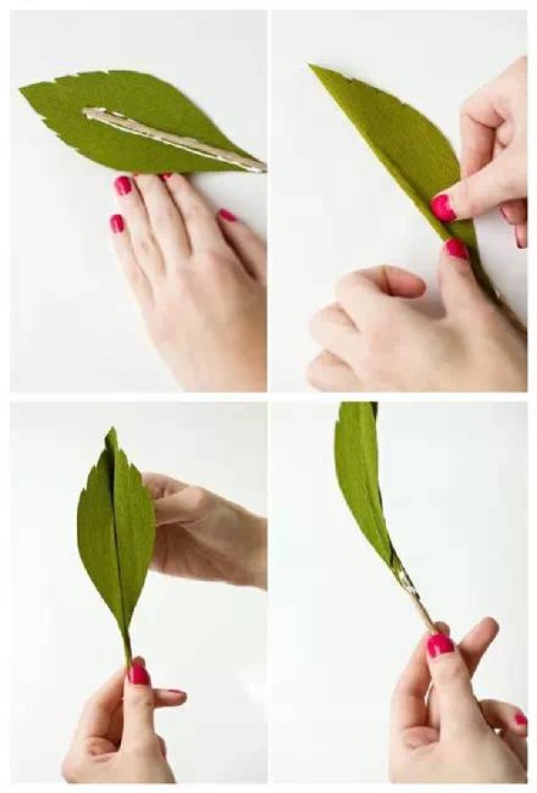 The hand-making process of roses (2)