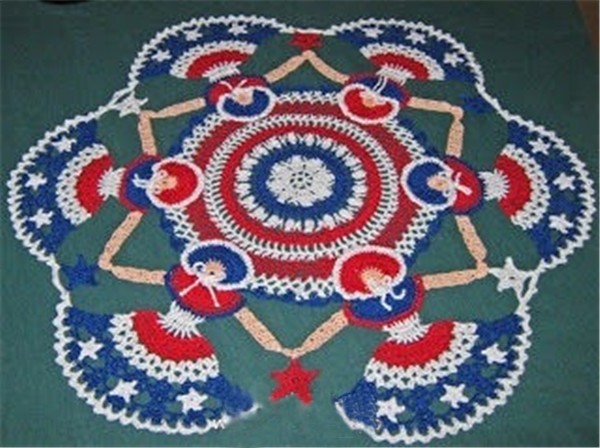 Heart-to-heart hand-made crochet DIY creative insulation pad