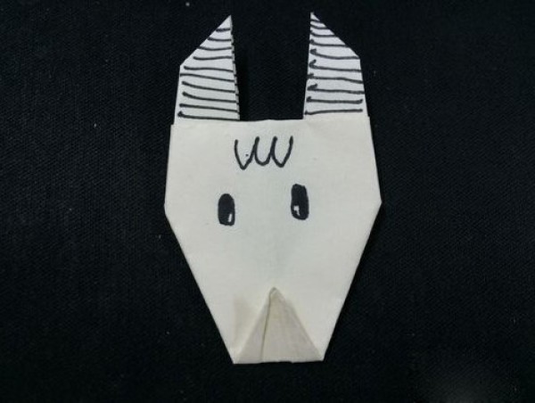 Simple origami for children How to fold a sheeps head