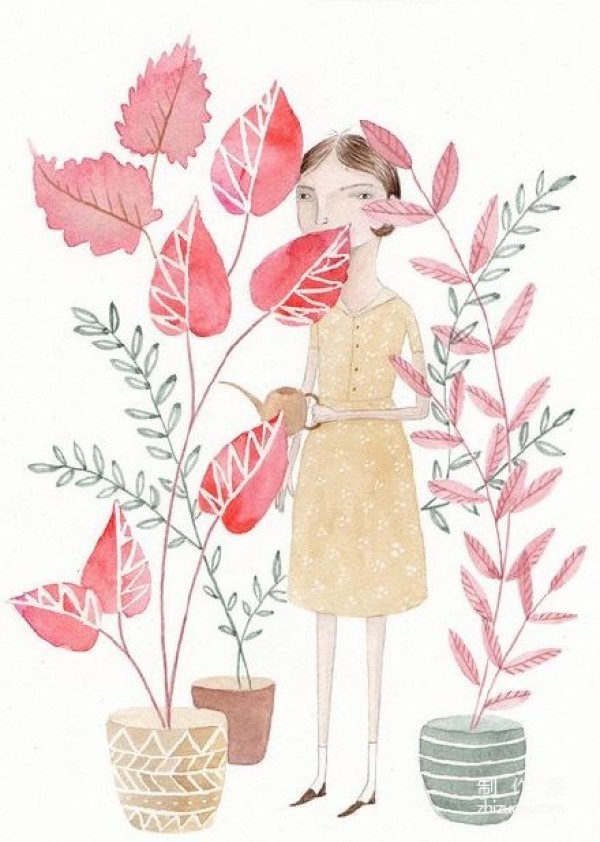 Girls and flowers. | From artist Julianna Swaney