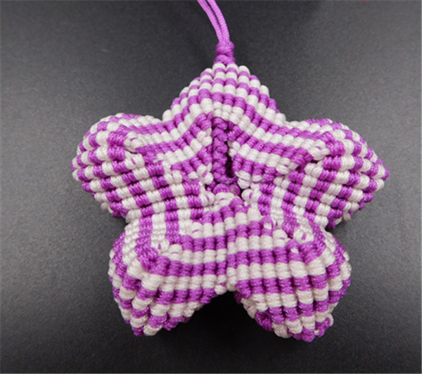 Hand-woven DIY diamond knot stars from space creative car pendant