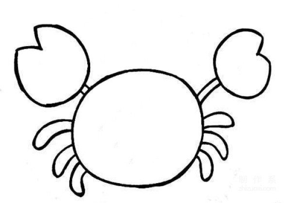 Learn to draw simple drawings, little crabs