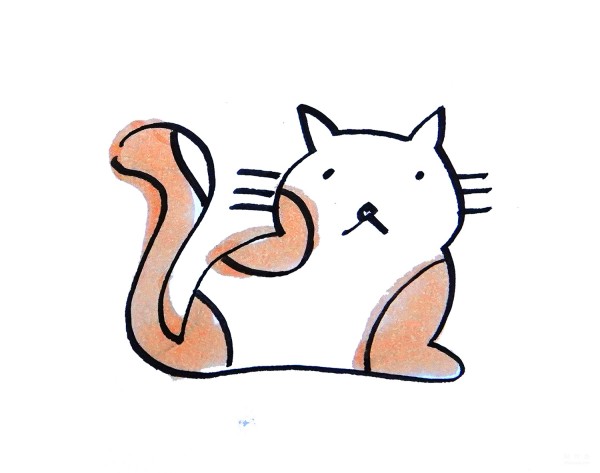 Learn to draw simple drawings, charming kittens