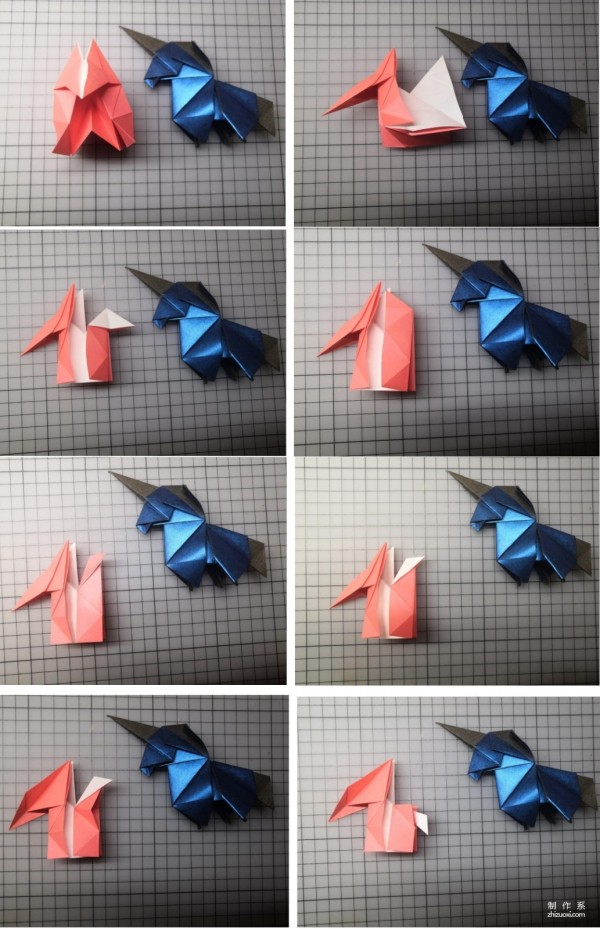 Cute little Unicorn origami method