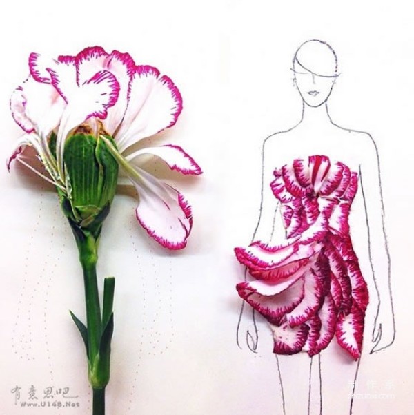 The Wedding Dress of Flowers: A Fashion Show of Petals That Bewitches You