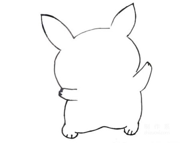 Learn to draw simple strokes, super cute Pikachu