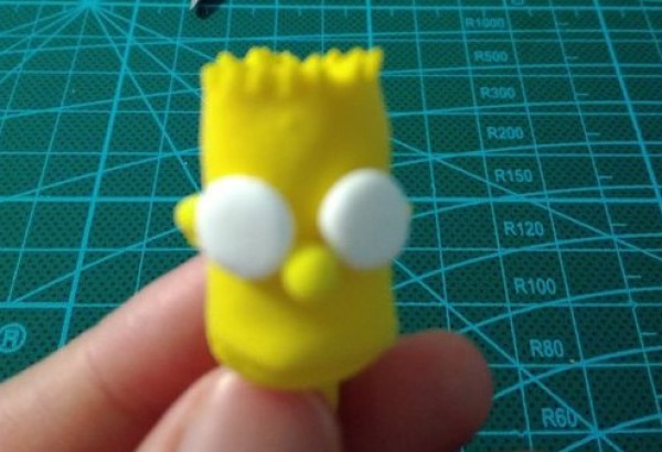 Use ultra-light clay to make the cartoon character Simpson DIY tutorial