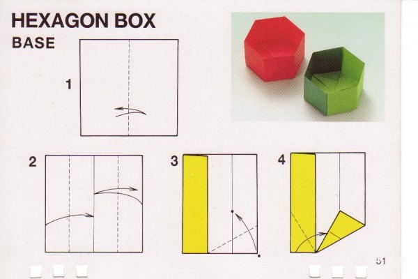 Paper art hand-making tutorial, combined origami hexagonal box hand-made origami illustrated tutorial