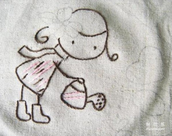 Love Tree is a beautiful hand-embroidered work with detailed steps and drawings of the embroidery method.