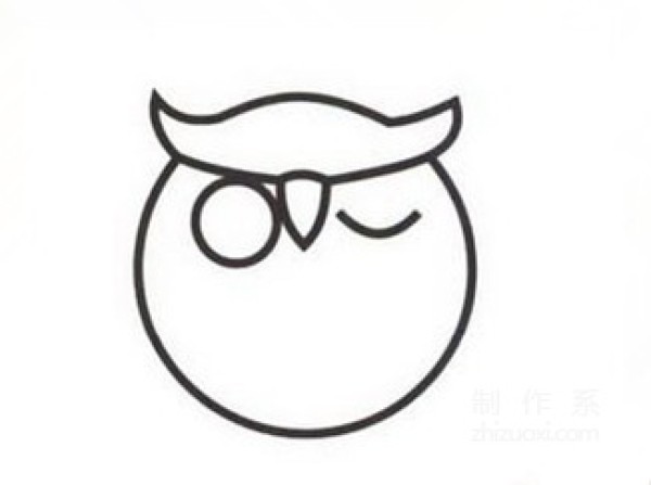 Learn to draw simple drawings, owl