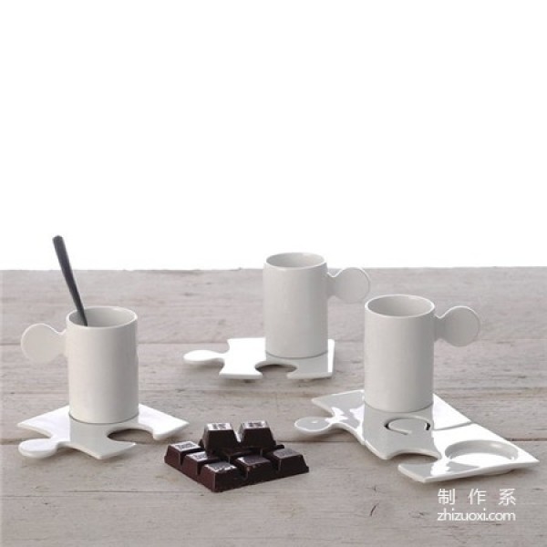 Puzzle style tea coaster