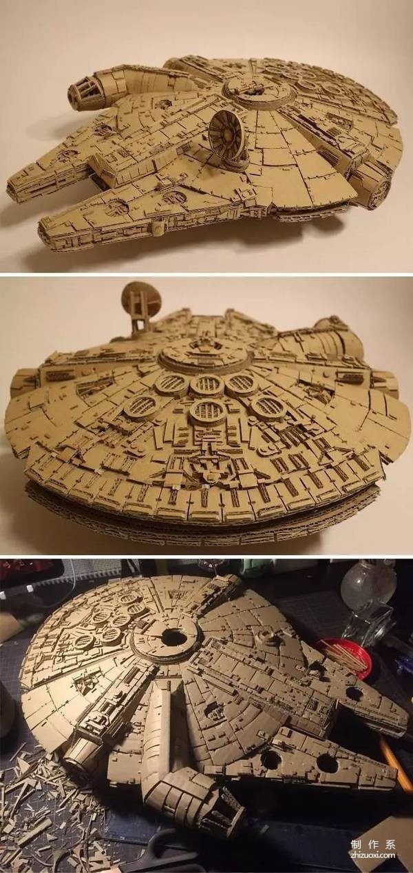 3D model created from old cardboard boxes, this girl is amazing