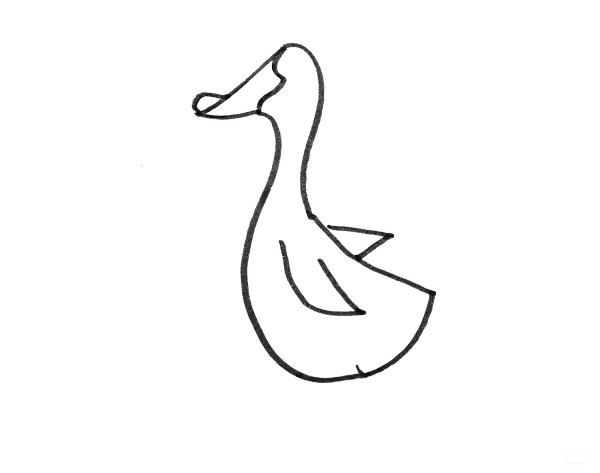 Learn to draw simple drawings with illustrated tutorials on how to draw a little duck