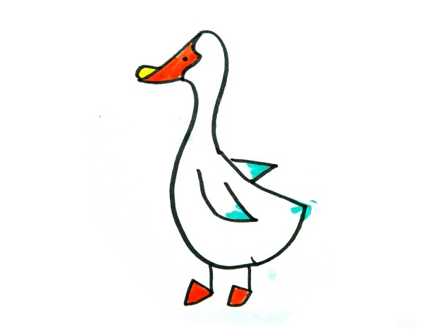 Learn to draw simple drawings with illustrated tutorials on how to draw a little duck