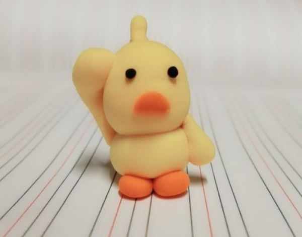 Tutorial on making Douyin celebrity little yellow duck with ultra-light clay DIY DIY