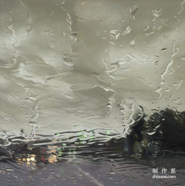 Illustrator Gregory Thielkers realistic rainy day paintings