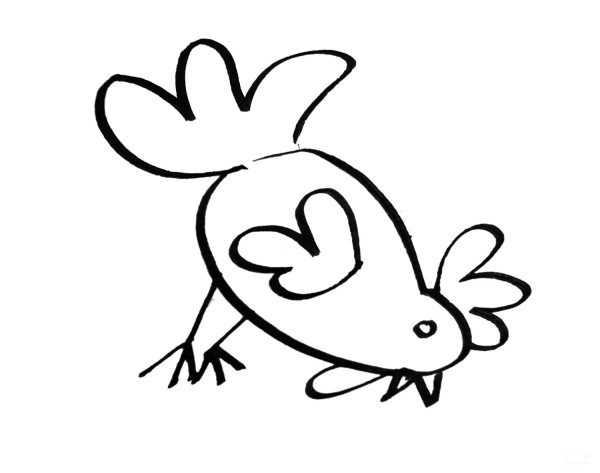 Learn to draw simple drawings, open the screen of the chicken