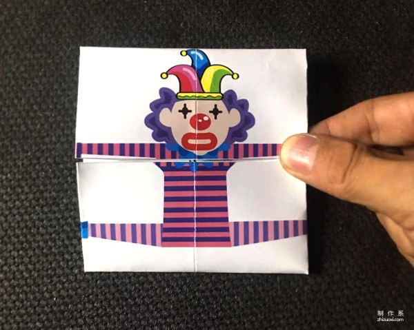 Fun origami toys for children, it’s fun to make an animated clown that can transform into a clown!