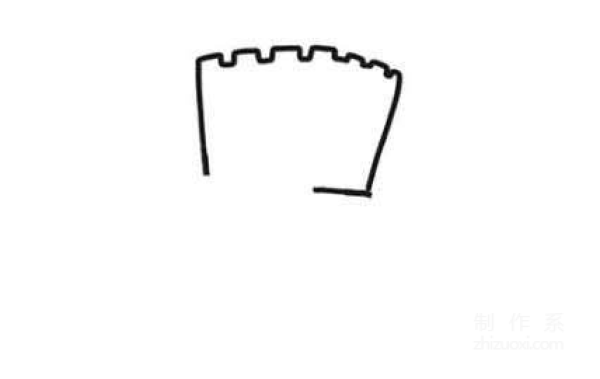 Learn to draw simple strokes, the Great Wall