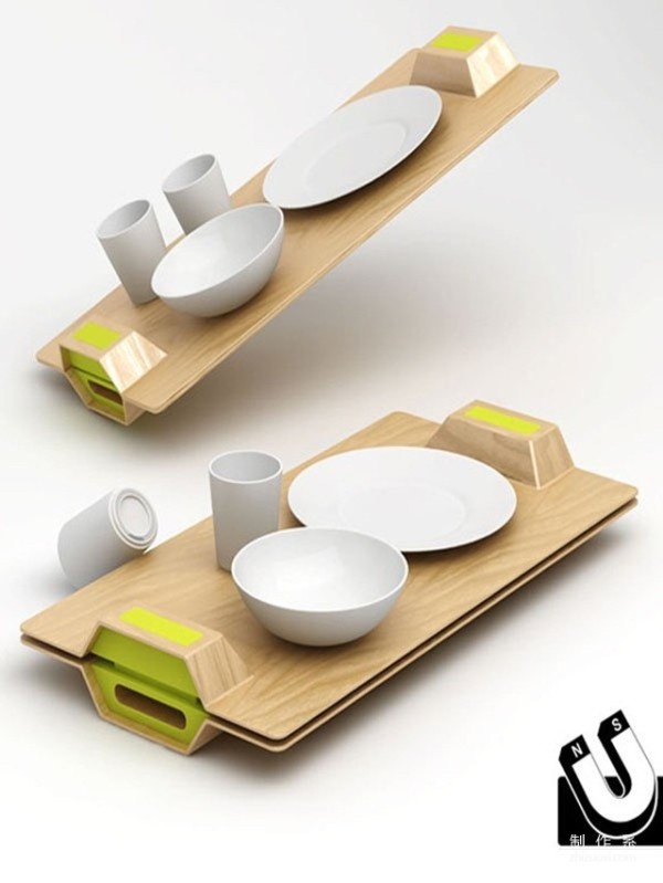 Accidentally dropped the bowl again? You need a set Creative magnetic tableware!