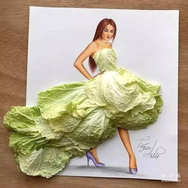 This handsome guy made a dress out of food, and women are drooling after seeing it