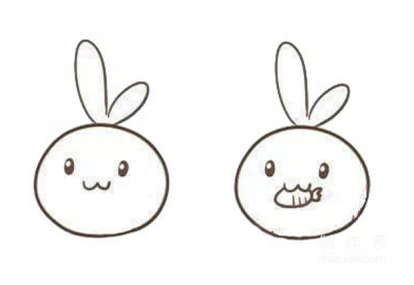 Learn to draw simple drawings, simple drawings of rabbits