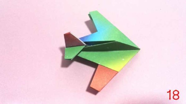 Teach you a simple origami fighter model handmade origami tutorial