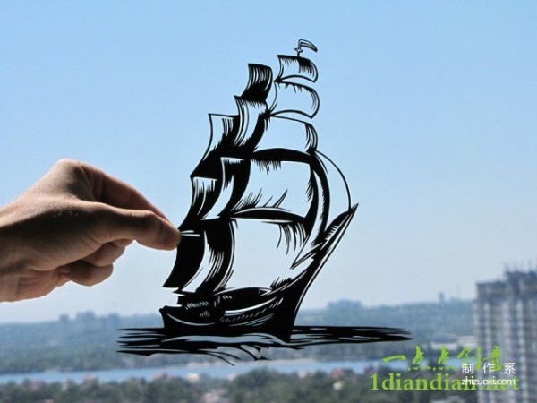 Dmytro and Iuliia creative paper-cut art