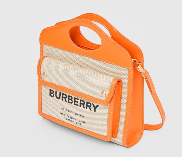 Change the Burberry canvas and leather pocket bag into a mens version (including drawings)