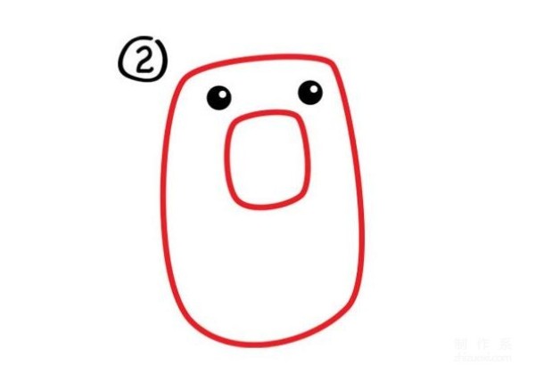 Learn to draw simple strokes, cute little bear