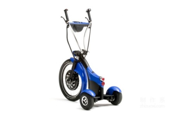 Cute three-wheeled electric scooter