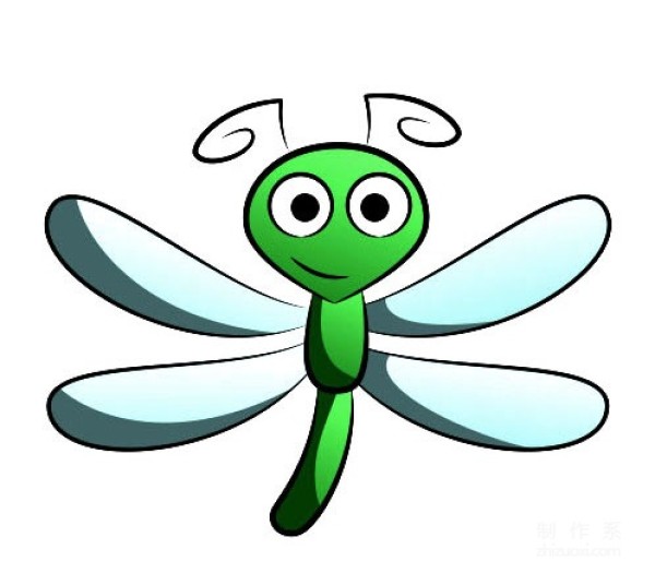 A collection of pictures of kindergarten childrens simple drawings, teach you step by step how to draw colorful dragonflies