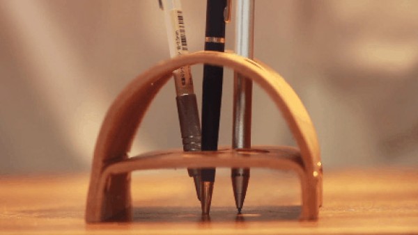 Make a Simple Leather Pen Holder