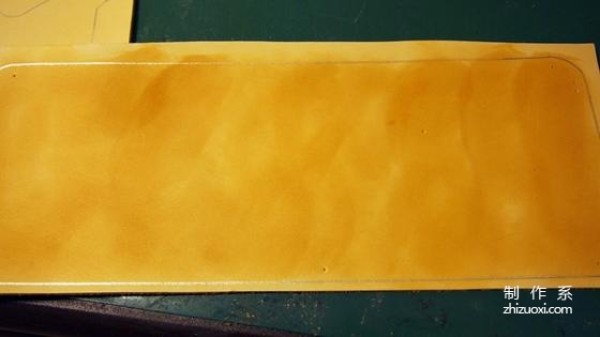 Leather art leather hand-making tutorial, a detailed hand-making process record of a cowhide wallet