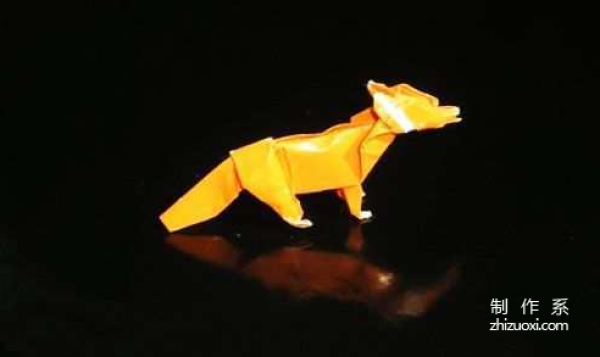 Paper art handmade origami art, John Montroll animal origami fox handmade origami drawing tutorial