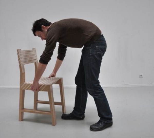 Three-in-one staggered chair