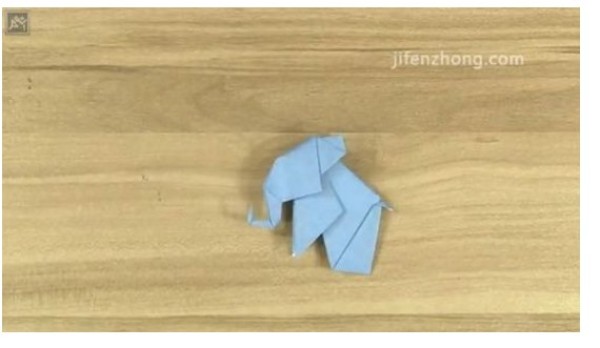 Animal origami elephant making tutorial