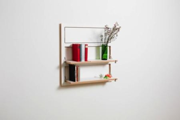 Folding storage rack