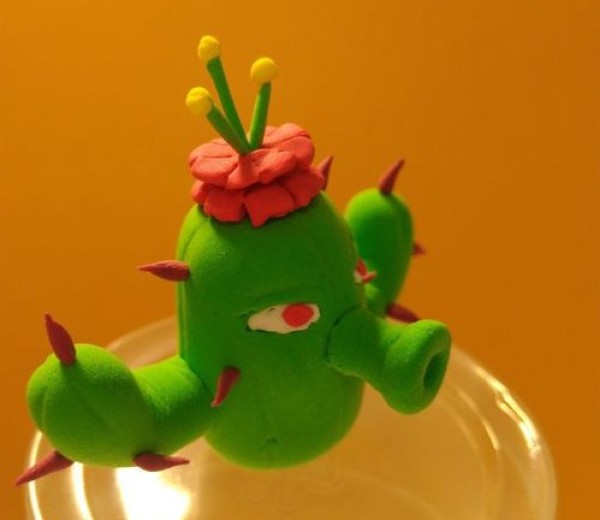 Ultra-light clay making tutorial teaches you how to make Plants vs. Zombies cactus