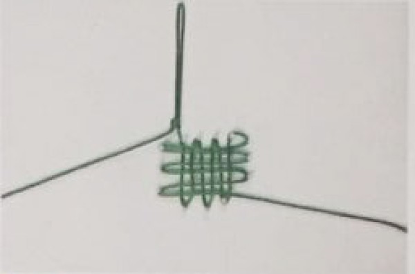 Illustration of the four seasons wishful knot hanging decoration