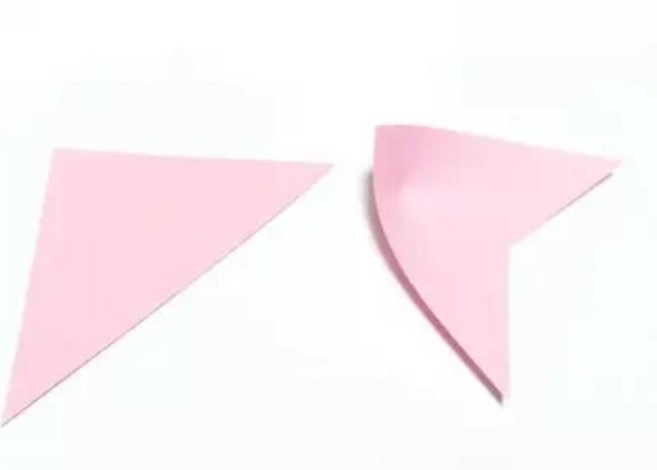 Manual teaching illustration of origami fan for young children