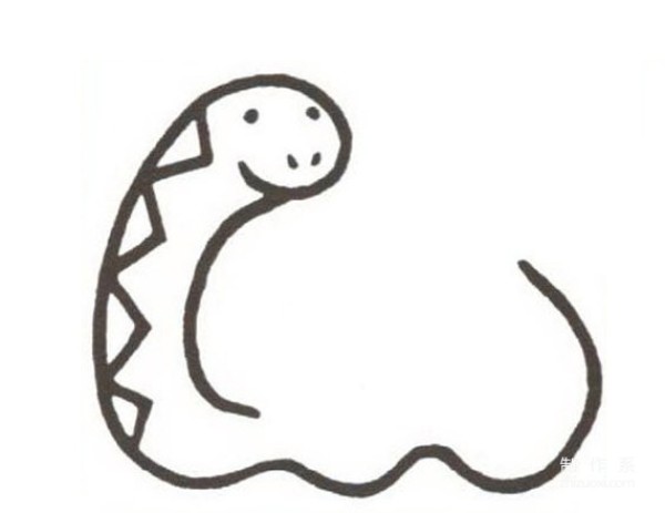 Learn to draw simple drawings, little snakes