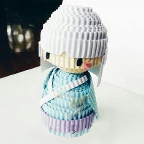 How to DIY cute little dolls from corrugated paper