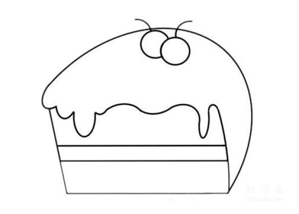 Learn to draw simple drawings, draw simple drawings of cakes