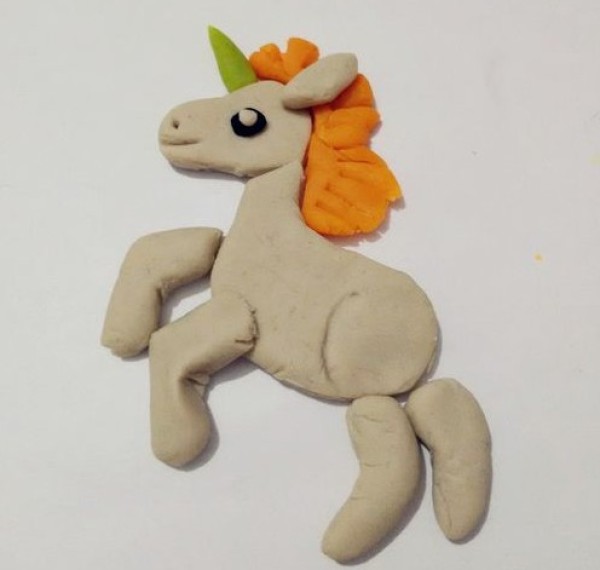 Ultra-light clay handmade unicorn DIY tutorial