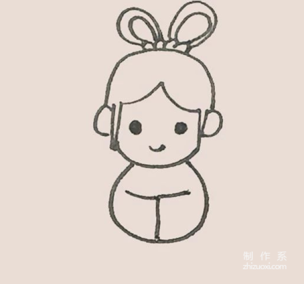 Learn to draw simple drawings, simple drawings of Weaver Girl