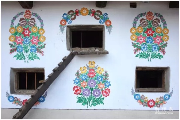 Paint flowers all over the wall, and it becomes a fairy tale by accident