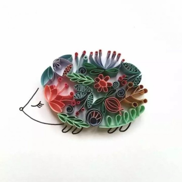 When paper quilling meets illustration, something magical happens