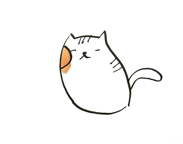 Learn how to draw a shy kitten in simple strokes