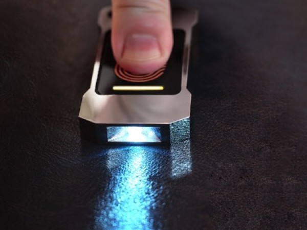 A small flashlight that uses body temperature to generate electricity